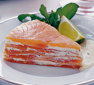 Рецепт - Торт из лосося
